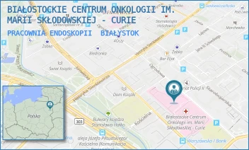 PRACOWNIA ENDOSKOPII - BIAŁOSTOCKIE CENTRUM ONKOLOGII IM. MARII SKŁODOWSKIEJ - CURIE - OGRODOWA 12,  BIAŁYSTOK