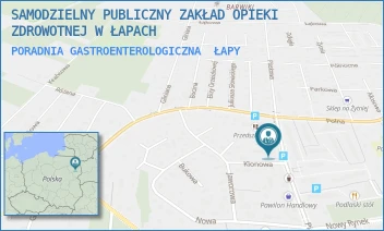 PORADNIA GASTROENTEROLOGICZNA - SAMODZIELNY PUBLICZNY ZAKŁAD OPIEKI ZDROWOTNEJ W ŁAPACH - PIASKOWA 9,  ŁAPY