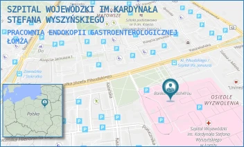 PRACOWNIA ENDOKOPII GASTROENTEROLOGICZNEJ - SZPITAL WOJEWÓDZKI IM.KARDYNAŁA STEFANA WYSZYŃSKIEGO - MARSZ. JÓZEFA PIŁSUDSKIEGO 11,  ŁOMŻA
