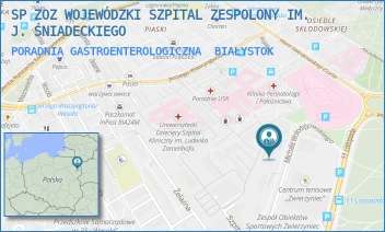 PORADNIA GASTROENTEROLOGICZNA - SP ZOZ WOJEWÓDZKI SZPITAL ZESPOLONY IM. J. ŚNIADECKIEGO - WOŁODYJOWSKIEGO 2/1,  BIAŁYSTOK