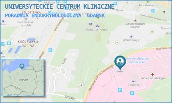 PORADNIA ENDOKRYNOLOGICZNA - UNIWERSYTECKIE CENTRUM KLINICZNE - UL. MARIANA SMOLUCHOWSKIEGO 17,  GDAŃSK