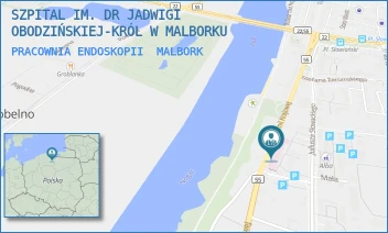 PRACOWNIA ENDOSKOPII - SZPITAL IM. DR JADWIGI OBODZIŃSKIEJ-KRÓL W MALBORKU - AL. ARMII KRAJOWEJ 105/106,  MALBORK