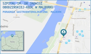 PORADNIA GASTROENTEROLOGICZNA - SZPITAL IM. DR JADWIGI OBODZIŃSKIEJ-KRÓL W MALBORKU - AL. ARMII KRAJOWEJ 105/106,  MALBORK