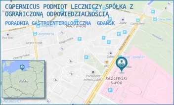 PORADNIA GASTROENTEROLOGICZNA - COPERNICUS PODMIOT LECZNICZY SPÓŁKA Z OGRANICZONĄ ODPOWIEDZIALNOŚCIĄ - ALEJA JANA PAWŁA II 50,  GDAŃSK