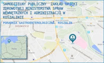 PORADNIA GASTROENTEROLOGICZNA - SAMODZIELNY PUBLICZNY  ZAKŁAD OPIEKI ZDROWOTNEJ MINISTERSTWA SPRAW WEWNĘTRZNYCH I ADMINISTRACJI W KOSZALINIE - SZPITALNA 2,  KOSZALIN