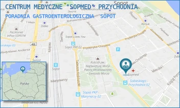 PORADNIA GASTROENTEROLOGICZNA - CENTRUM MEDYCZNE "SOPMED" PRZYCHODNIA - UL. CHROBREGO 6/8,  SOPOT