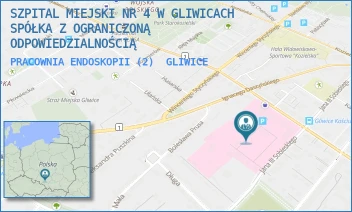 PRACOWNIA ENDOSKOPII (2) - SZPITAL MIEJSKI W GLIWICACH SPÓŁKA Z OGRANICZONĄ ODPOWIEDZIALNOŚCIĄ - UL. TADEUSZA KOŚCIUSZKI 29,  GLIWICE