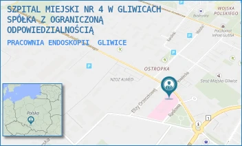PRACOWNIA ENDOSKOPII - SZPITAL MIEJSKI W GLIWICACH SPÓŁKA Z OGRANICZONĄ ODPOWIEDZIALNOŚCIĄ - UL. RADIOWA 2,  GLIWICE