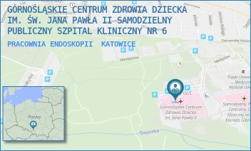 PRACOWNIA ENDOSKOPII - GÓRNOŚLĄSKIE CENTRUM ZDROWIA DZIECKA IM. ŚW. JANA PAWŁA II SAMODZIELNY PUBLICZNY SZPITAL KLINICZNY NR 6 - UL. MEDYKÓW 16,  KATOWICE