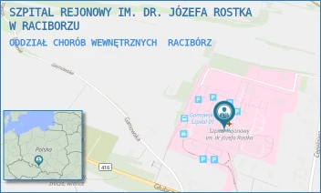 ODDZIAŁ CHORÓB WEWNĘTRZNYCH - SZPITAL REJONOWY IM. DR. JÓZEFA ROSTKA W RACIBORZU - UL. GAMOWSKA 3,  RACIBÓRZ
