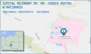 PRACOWNIA ENDOSKOPII - SZPITAL REJONOWY IM. DR. JÓZEFA ROSTKA W RACIBORZU - UL. GAMOWSKA 3,  RACIBÓRZ