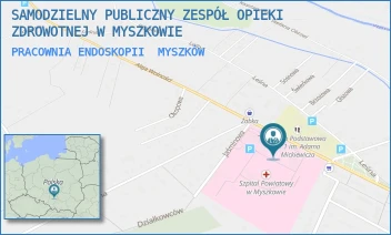 PRACOWNIA ENDOSKOPII - SAMODZIELNY PUBLICZNY ZESPÓŁ OPIEKI ZDROWOTNEJ W MYSZKOWIE - UL. ALEJA WOLNOŚCI 29,  MYSZKÓW