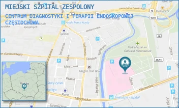 CENTRUM DIAGNOSTYKI I TERAPII ENDOSKOPOWEJ - MIEJSKI SZPITAL ZESPOLONY - UL. MIROWSKA 15,  CZĘSTOCHOWA