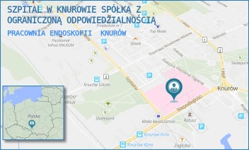 PRACOWNIA ENDOSKOPII - ZESPÓŁ SZPITALI POWIATU GLIWICKIEGO SPÓŁKA Z OGRANICZONĄ ODPOWIEDZIALNOŚCIĄ - UL. NIEPODLEGŁOŚCI 8,  KNURÓW