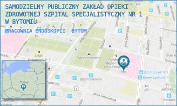 PRACOWNIA ENDOSKOPII - SAMODZIELNY PUBLICZNY ZAKŁAD OPIEKI ZDROWOTNEJ SZPITAL SPECJALISTYCZNY NR 1 W BYTOMIU - UL. ŻEROMSKIEGO 7,  BYTOM