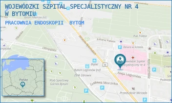 PRACOWNIA ENDOSKOPII - WOJEWÓDZKI SZPITAL SPECJALISTYCZNY NR 4 W BYTOMIU - UL. ALEJA LEGIONÓW 10,  BYTOM