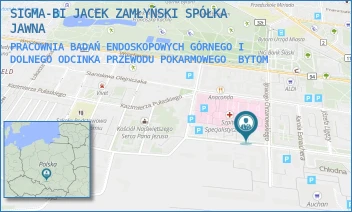 PRACOWNIA BADAŃ ENDOSKOPOWYCH GÓRNEGO I DOLNEGO ODCINKA PRZEWODU POKARMOWEGO - SIGMA-BI JACEK ZAMŁYŃSKI SPÓŁKA JAWNA - UL. LEONA WYCZÓŁKOWSKIEGO 26/2-9,  BYTOM