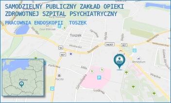 PRACOWNIA ENDOSKOPII - SAMODZIELNY PUBLICZNY ZAKŁAD OPIEKI ZDROWOTNEJ SZPITAL PSYCHIATRYCZNY - UL. GLIWICKA 5,  TOSZEK