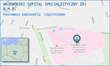 PRACOWNIA ENDOSKOPII - WOJEWÓDZKI SZPITAL SPECJALISTYCZNY IM. N.M.P. - UL. BIALSKA 104/118,  CZĘSTOCHOWA