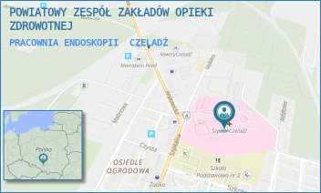 PRACOWNIA ENDOSKOPII - ZAGŁĘBIOWSKI SZPITAL KLINICZNY - UL. SZPITALNA 40,  CZELADŹ