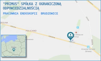 PRACOWNIA ENDOSKOPII - "PRIMUS" SPÓŁKA Z OGRANICZONĄ ODPOWIEDZIALNOŚCIĄ - UL. SZKOLNA 12,  BRUDZOWICE