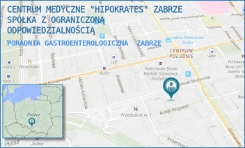 PORADNIA GASTROENTEROLOGICZNA - CENTRUM MEDYCZNE "HIPOKRATES" ZABRZE SPÓŁKA Z OGRANICZONĄ ODPOWIEDZIALNOŚCIĄ - REYMONTA 42,  ZABRZE