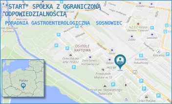 PORADNIA GASTROENTEROLOGICZNA - "START" SPÓŁKA Z OGRANICZONĄ ODPOWIEDZIALNOŚCIĄ - UL. NAFTOWA 35,  SOSNOWIEC