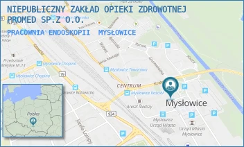 PRACOWNIA ENDOSKOPII - NIEPUBLICZNY ZAKŁAD OPIEKI ZDROWOTNEJ PROMED SP.Z O.O. - UL. GRUNWALDZKA 22,  MYSŁOWICE