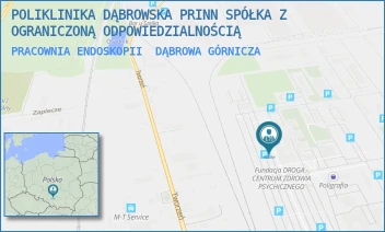 PRACOWNIA ENDOSKOPII - POLIKLINIKA DĄBROWSKA PRINN SPÓŁKA Z OGRANICZONĄ ODPOWIEDZIALNOŚCIĄ - UL. AL. J. PIŁSUDSKIEGO 92,  DĄBROWA GÓRNICZA