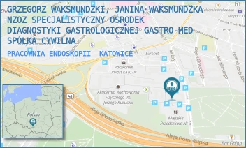 PRACOWNIA ENDOSKOPII - NIEPUBLICZNY ZAKŁAD OPIEKI ZDROWOTNEJ GASTRO-MED WAKSMUNDZKI SPÓŁKA JAWNA - UL. BARBARY 21,  KATOWICE