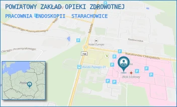 PRACOWNIA ENDOSKOPII - POWIATOWY ZAKŁAD OPIEKI ZDROWOTNEJ - BATALIONÓW CHŁOPSKICH 6,  STARACHOWICE