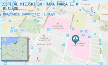 PRACOWNIA ENDOSKOPII - SZPITAL MIEJSKI ŚW. JANA PAWŁA II W ELBLĄGU - KOMEŃSKIEGO 35,  ELBLĄG