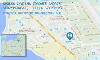 PORADNIA GASTROENTEROLOGICZNA - SPÓŁKA CYWILNA ZDROWIE ANDRZEJ SKRZYPKOWSKI,  LILLA SZYPULSKA - KOCHANOWSKIEGO 68A,  EŁK