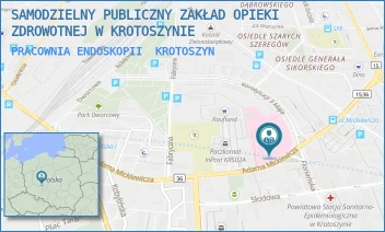 PRACOWNIA ENDOSKOPII - SAMODZIELNY PUBLICZNY ZAKŁAD OPIEKI ZDROWOTNEJ W KROTOSZYNIE - MICKIEWICZA 21,  KROTOSZYN
