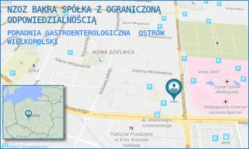 PORADNIA GASTROENTEROLOGICZNA - NZOZ BAKRA SPÓŁKA Z OGRANICZONĄ ODPOWIEDZIALNOŚCIĄ - BOLESŁAWA LIMANOWSKIEGO 25,  OSTRÓW WIELKOPOLSKI