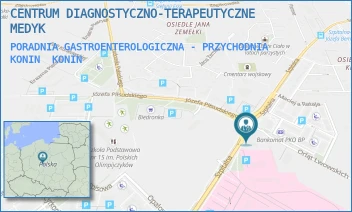 PORADNIA GASTROENTEROLOGICZNA - PRZYCHODNIA KONIN - CENTRUM DIAGNOSTYCZNO-TERAPEUTYCZNE MEDYK - SZPITALNA 43,  KONIN