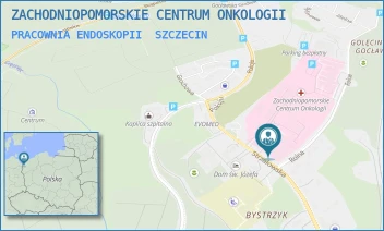 PRACOWNIA ENDOSKOPII - ZACHODNIOPOMORSKIE CENTRUM ONKOLOGII - STRZAŁOWSKA 22,  SZCZECIN