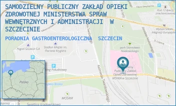 PORADNIA GASTROENTEROLOGICZNA - SAMODZIELNY PUBLICZNY ZAKŁAD OPIEKI ZDROWOTNEJ MINISTERSTWA SPRAW WEWNĘTRZNYCH I ADMINISTRACJI  W SZCZECINIE - JAGIELLOŃSKA 44,  SZCZECIN