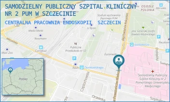 CENTRALNA PRACOWNIA ENDOSKOPII - UNIWERSYTECKI SZPITAL KLINICZNY NR 2 PUM W SZCZECINIE - POWSTAŃCÓW WLKP. 72,  SZCZECIN